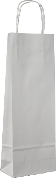 Arkpol. Producent papierowych toreb reklamowych. Produkt: 13x7x35 BIAŁY GŁADKI